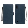 کیف چرمی موبایل مگنتی محافظ لنزدار Samsung Galaxy A10 / M10 - سرمه ای